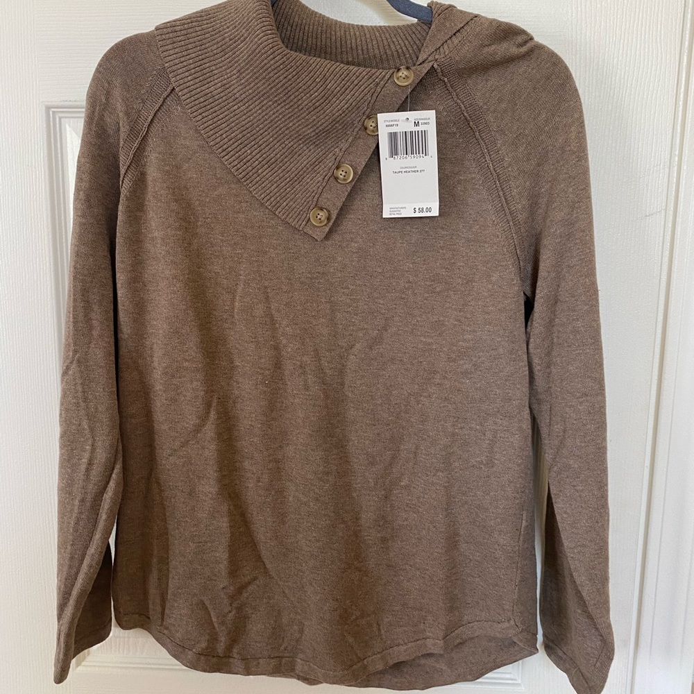 Brown turtle neck